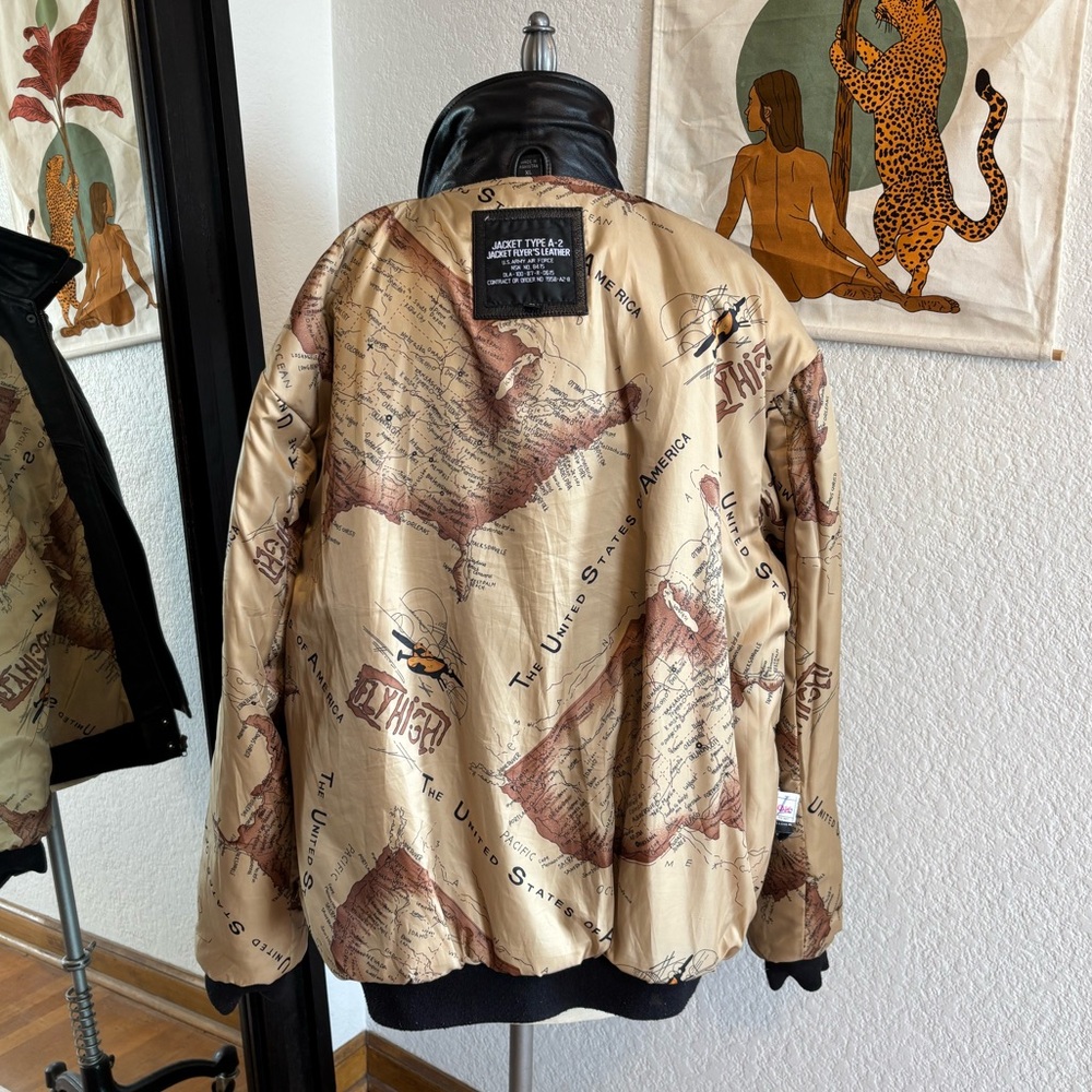 Leather flight jacket - Picture 10 of 13